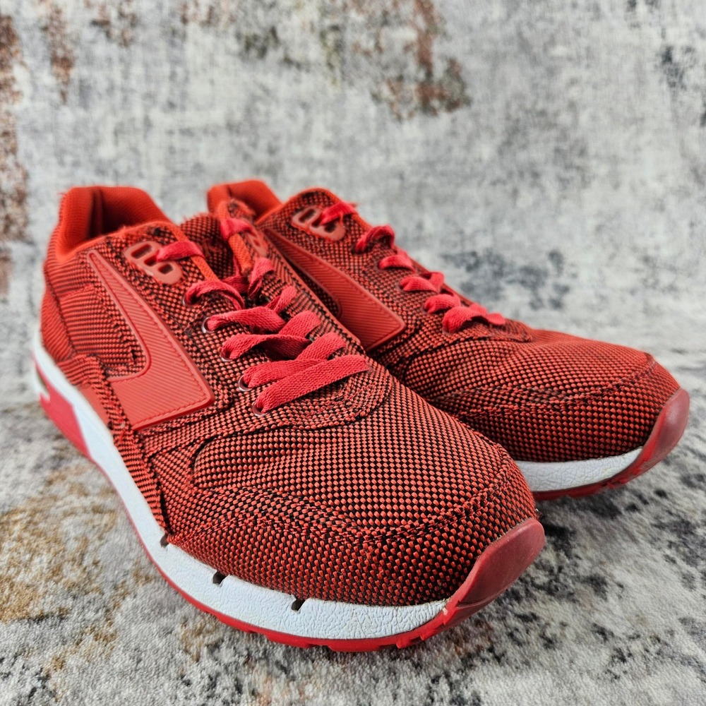 Brooks Heritage Chariot Shoes Retro Running Sneakers Womens 9B Red‎ 1201871B695